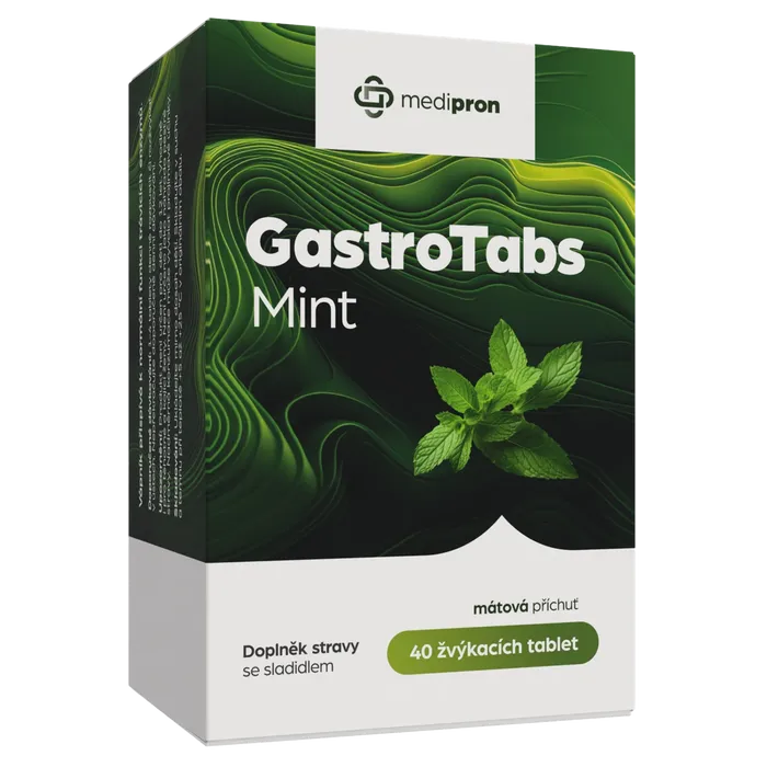 medipron GastroTabs Mint 40 žvýkacích tablet